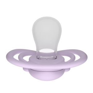 Адаптивна залъгалка Canpol babies, Natural Shape, Lavender/Raspberry, 6-18м, 2бр