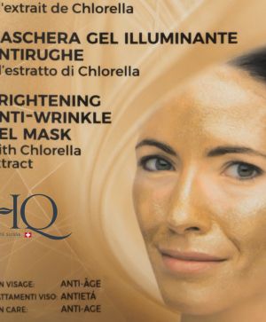 Изсветляваща и възстановяваща гел маска за лице HQ Golden Age, против бръчки, 15 мл, 3 дози