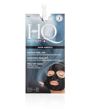 Детоксикираща маска за лице с прах от бамбуков въглен HQ, 15 мл, 3 дози