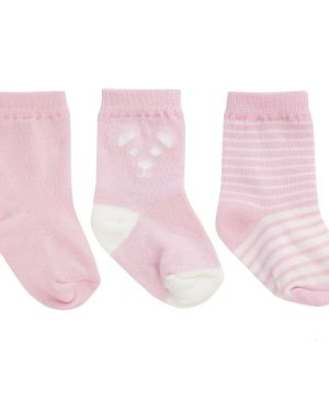 Чорапки  3 чифта  Jacky Baby, BASIC, розови