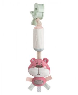 Мека играчка с дрънкалка Canpol babies, Pastel Friends, розова