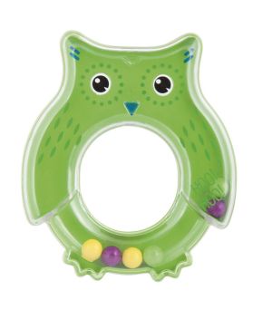 Дрънкалка Canpol babies, Owl, зелена
